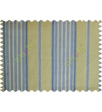 Beige white blue with vertical lines main cotton curtain designs